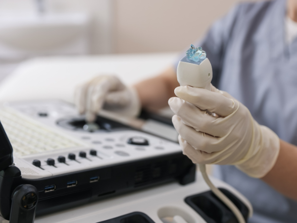 Nahaufnahme Ultraschall.